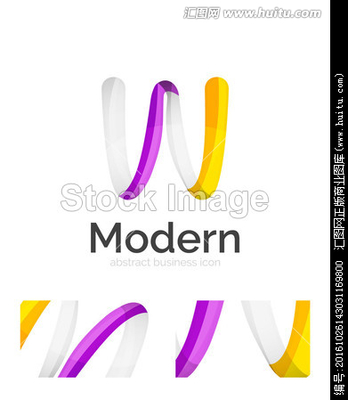 3D漩涡色带LOGO模板与名片企业形象设计 流动之美中的品牌叙述